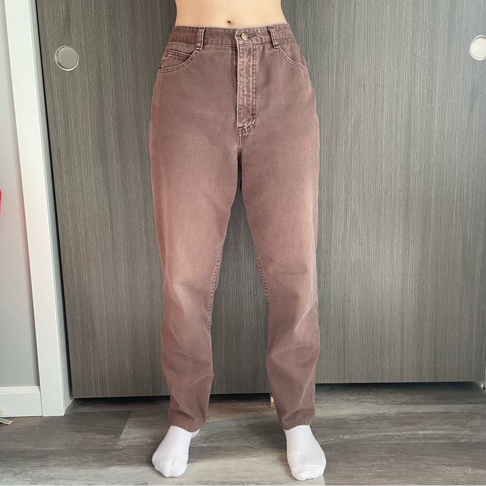 brown high waisted pants